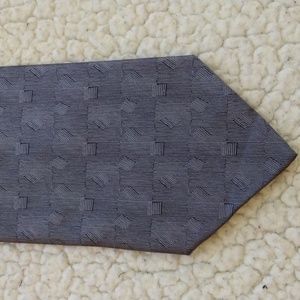 Eterno Executive Dark Silver Silk Tie (Made in Italy)